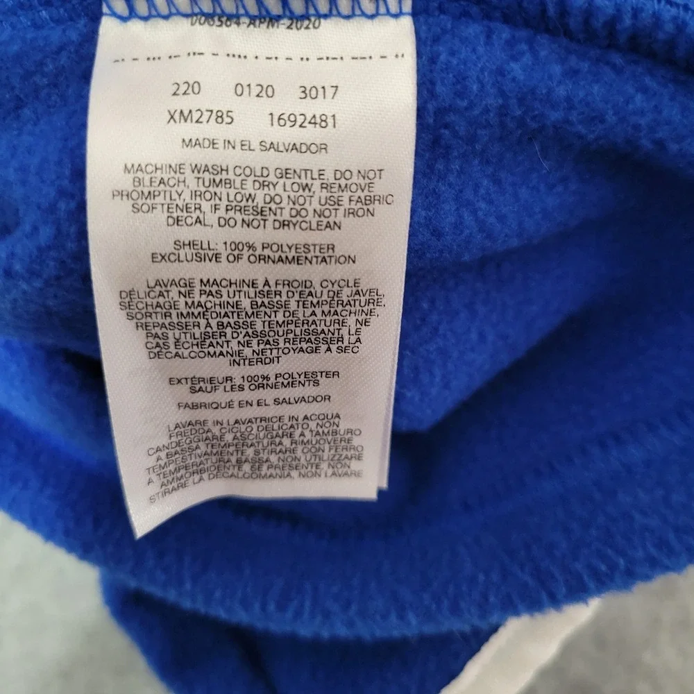 Columbia PFG Kentucky Wildcats Blue Fleece Snap Pullover XL